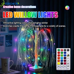 LED Night Light 16 Color Willow Light Warm White Birch Light Remote Control Bedroom Bedside Decoration Fairy Atmosphere Lamp