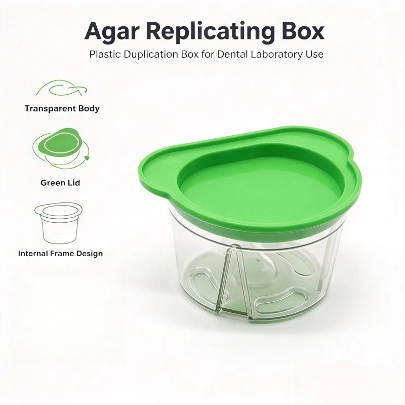 Plastic Dental Agar Duplicating Box Mold Container Dental Lab Material Box for Denture Making