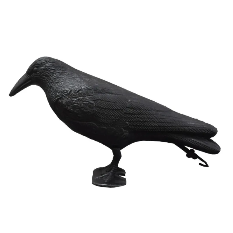Simulation Black‑Raven Decoy, Outdoor Garden Bird & Pigeon Repellent Pest Control Ornament