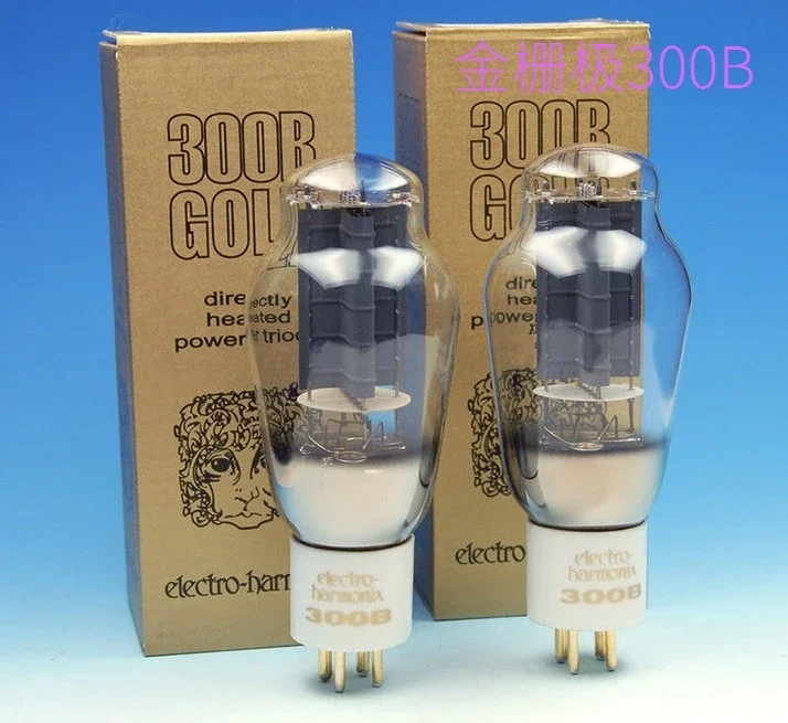 Russian EH 300B Gold Grid Electron Tube JJ Golden Lion Dawn Noble Voice 300B/2A3,1pcs