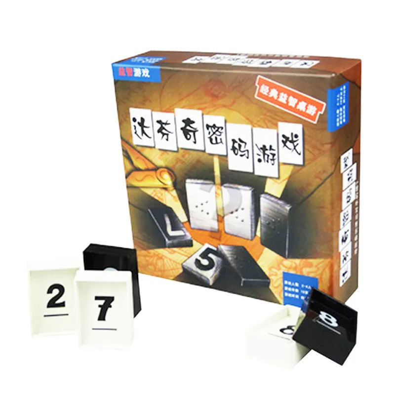 2-4 Players Party Games Da Vinci Code Puzzle GameToys Board Games Reasoning Gift Toys for Kids Adult with Family Friends