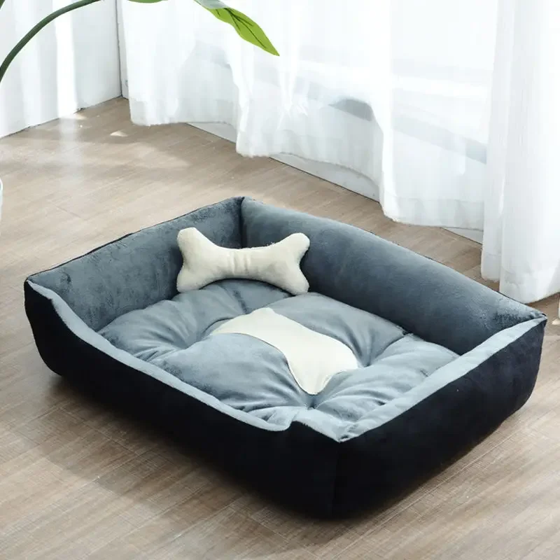 Dog Pet Beds Square Dog Bed For Puppy Dogs Custom Size Dog Sofa Beds Waterproof And Anti-Mite Pet Bed Inner Pad Washable Kennel