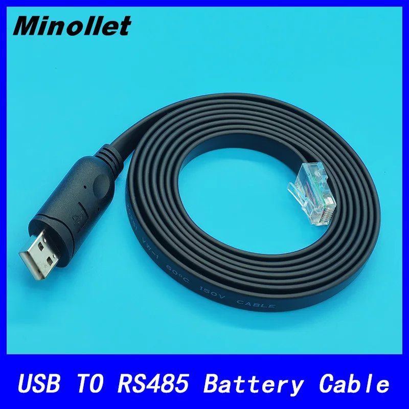 USB TO RJ45 RS485 Cable for BMS Communication Connecting Battery to Series Inverter