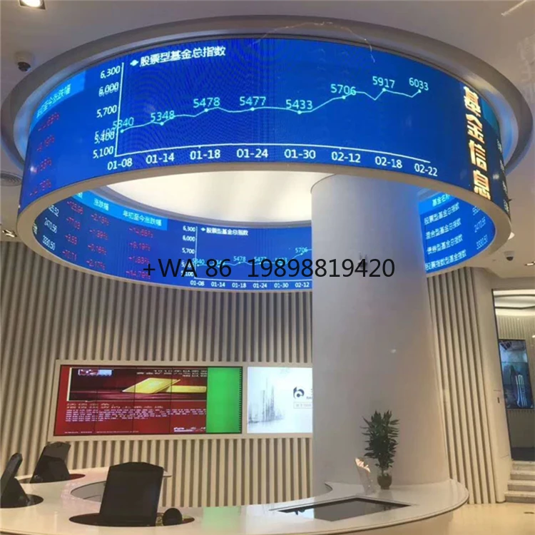 Lecede Smart Flexible Curved Round Indoor Never Black Led Screen Pantallas Led Events Rental Display Video Wall Panel