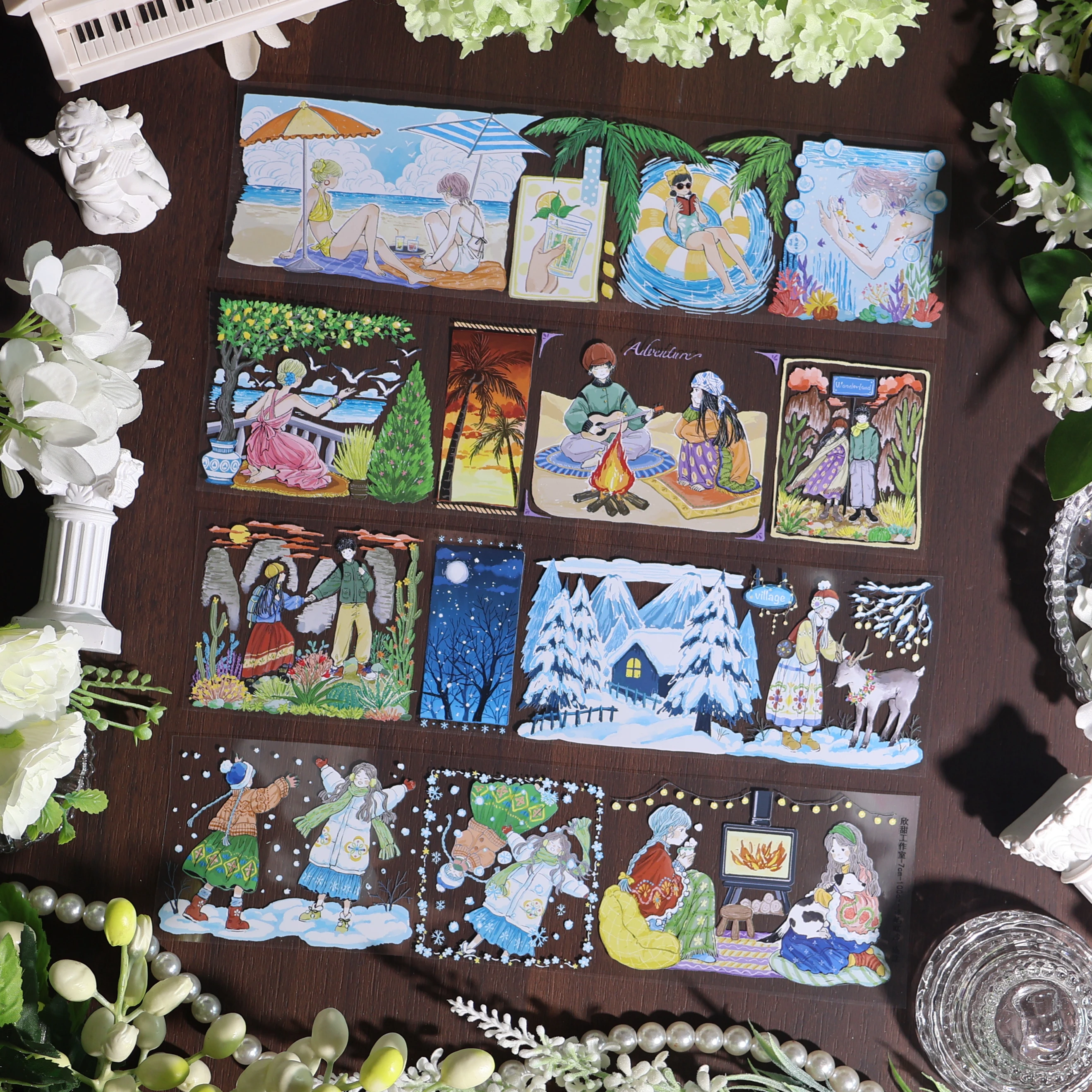 

Yunji City Новый продукт Ландшафтный коллаж для домашних животных [5 м/10 м]