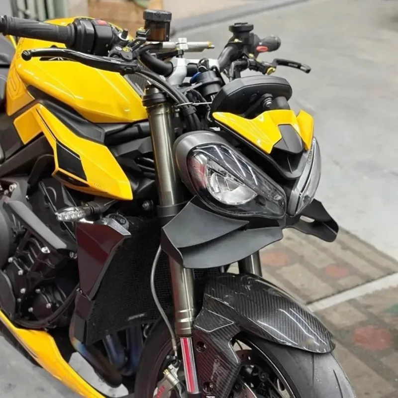 

Front Beak Spoiler For Triumph Street Triple 765 R RS 2023 2024 2025 Front Winglet Downforce Deflector
