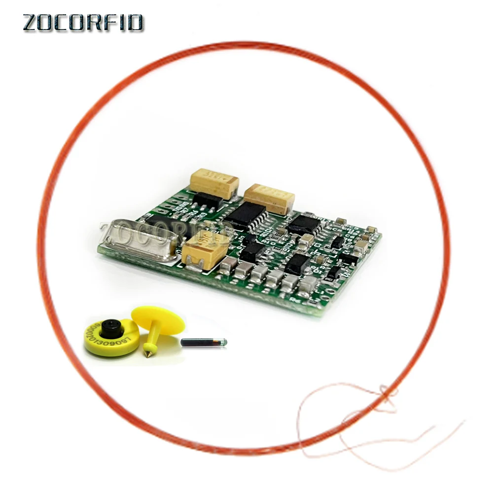 125-134.2KHZ Animal Tag Reader Module TTL Output AGV RFID FX-B ISO11784 Long distance+2 tags