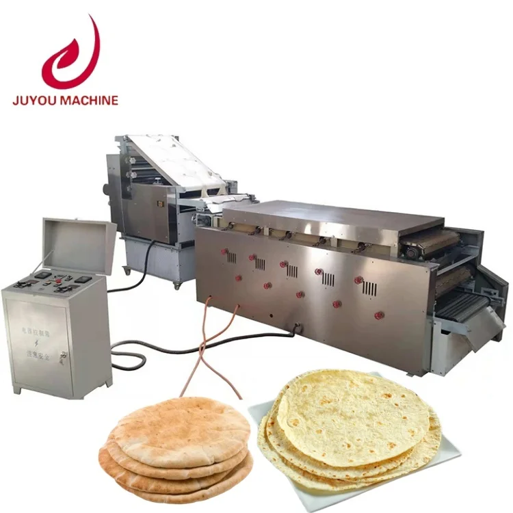 Full Automatic 30cm Turque Corn Tortilla De Presse Roti Chapati Making Machine Pita Bread Production Line