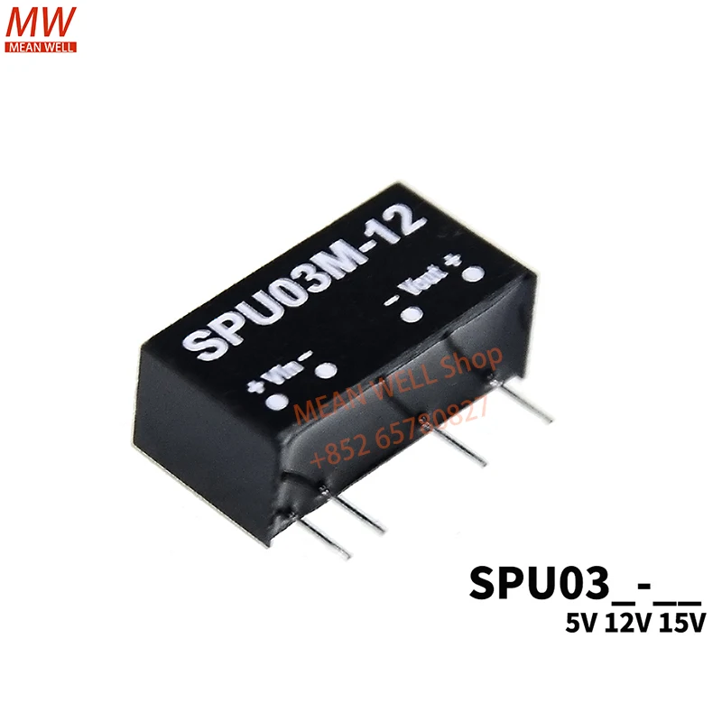 MEAN WELL Switching Power Module 3W DC-DC Unregulated Single Output Converter SPU03L-05 SPU03N-05