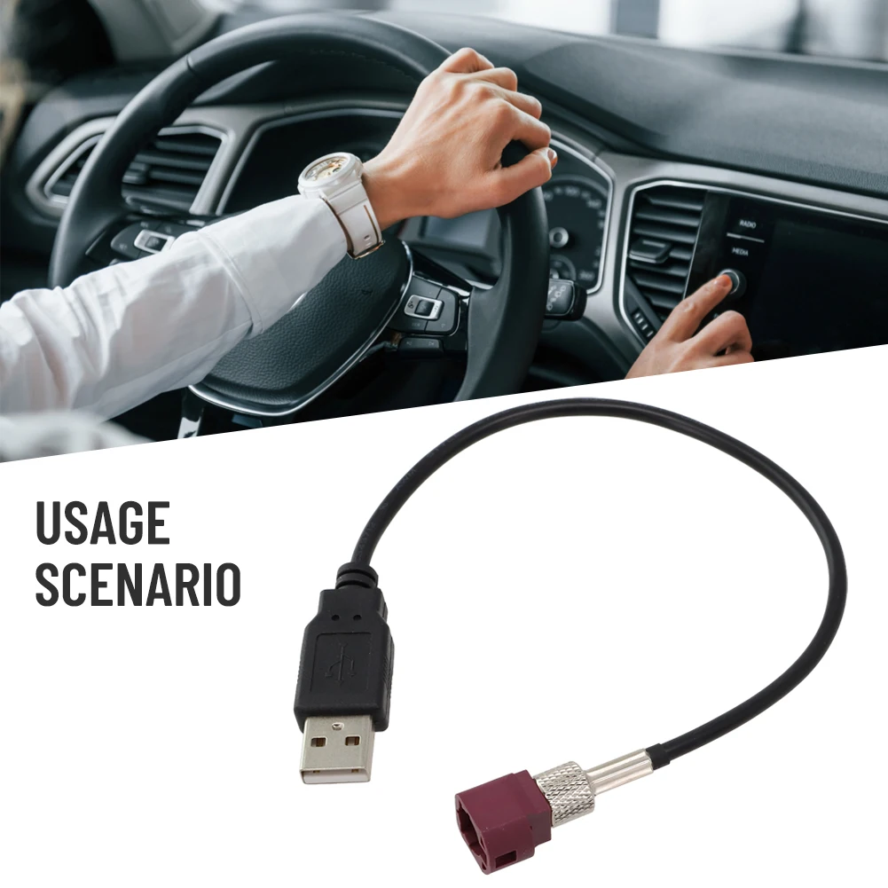 USB Input LVDS Output Retrofit Cable For For Factory Audio Integration in For BMW and For Benz Models with CD Support