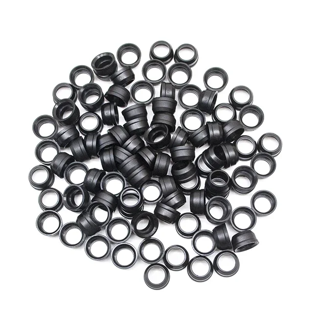 100 Buah Tutup Pintle Bagian Plastik Injektor Bahan Bakar Cocok untuk Kit Perbaikan Injektor Bahan Bakar Renault Fiat Peugeot 13.2*8.6*7Mm VD-PS-31022