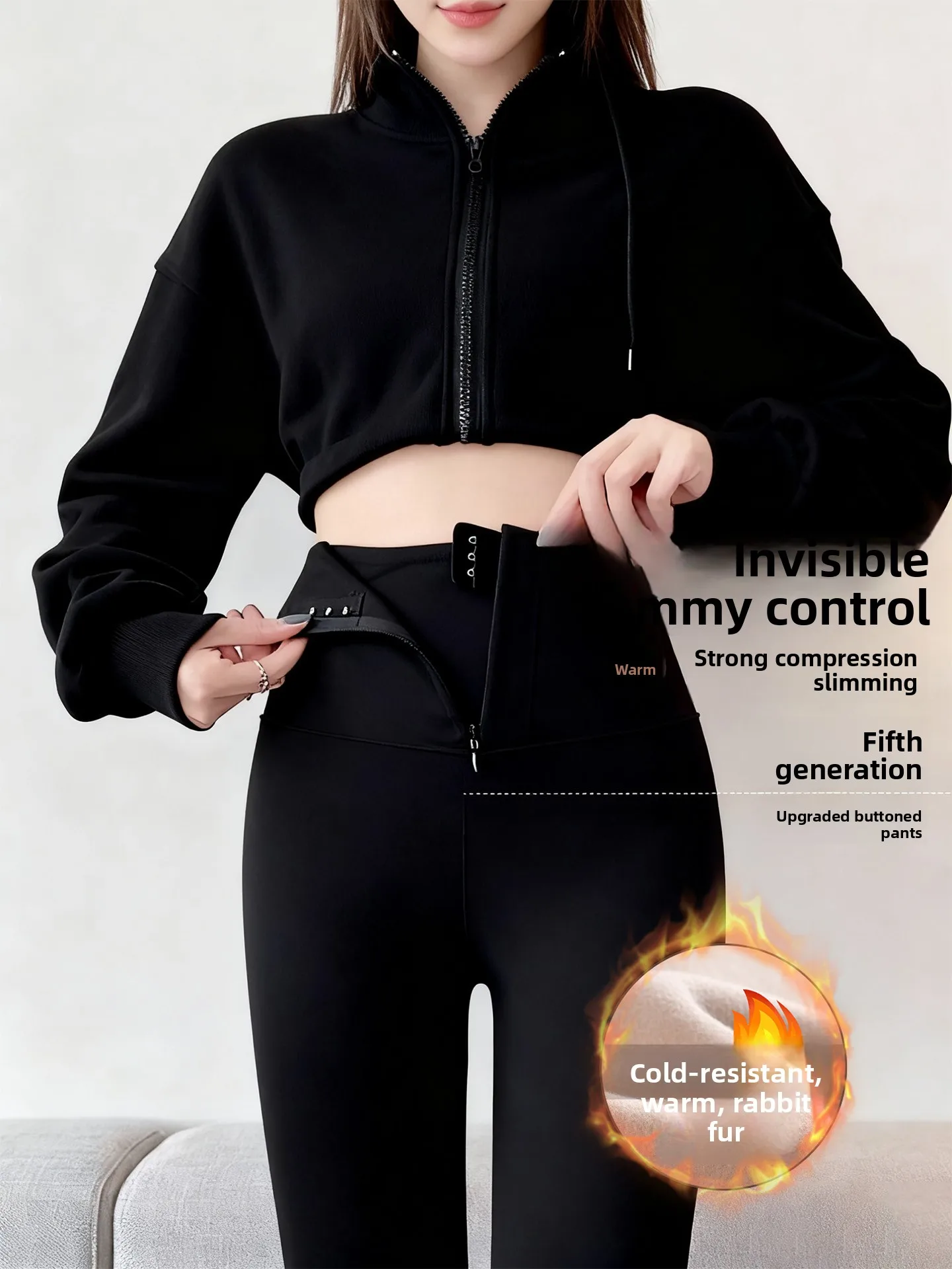 

Bla Fce Lined Yoga Fitn ark Брюки для укуса с высокой талией Длинные брюки с подтяжкой ягодиц живота осень-зима Новое поступление