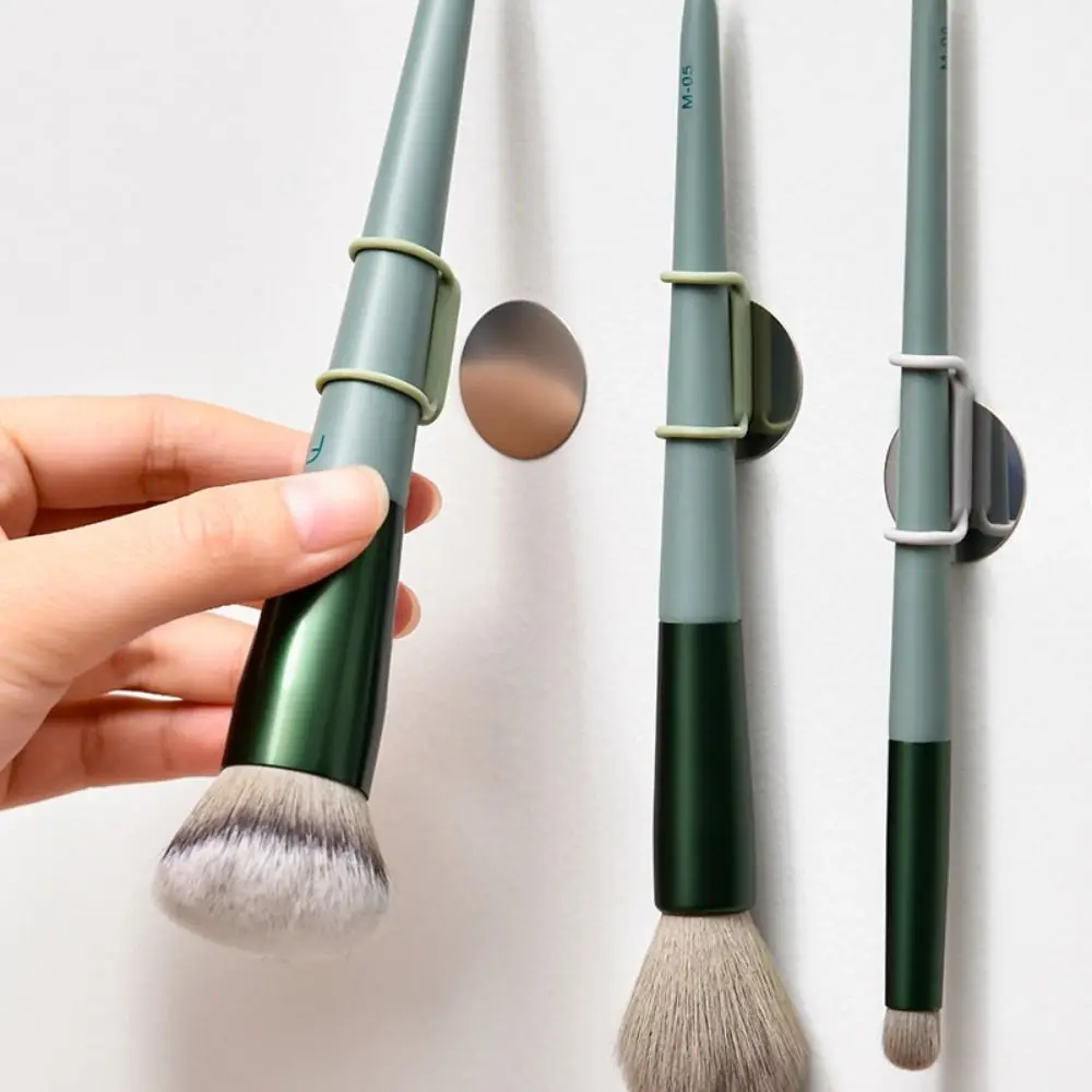 

4pcs/set Easy To Store Magnetic Pen Pencil Holder Vintage Light Weight Elastic Band Pen Holder Colorful Portable