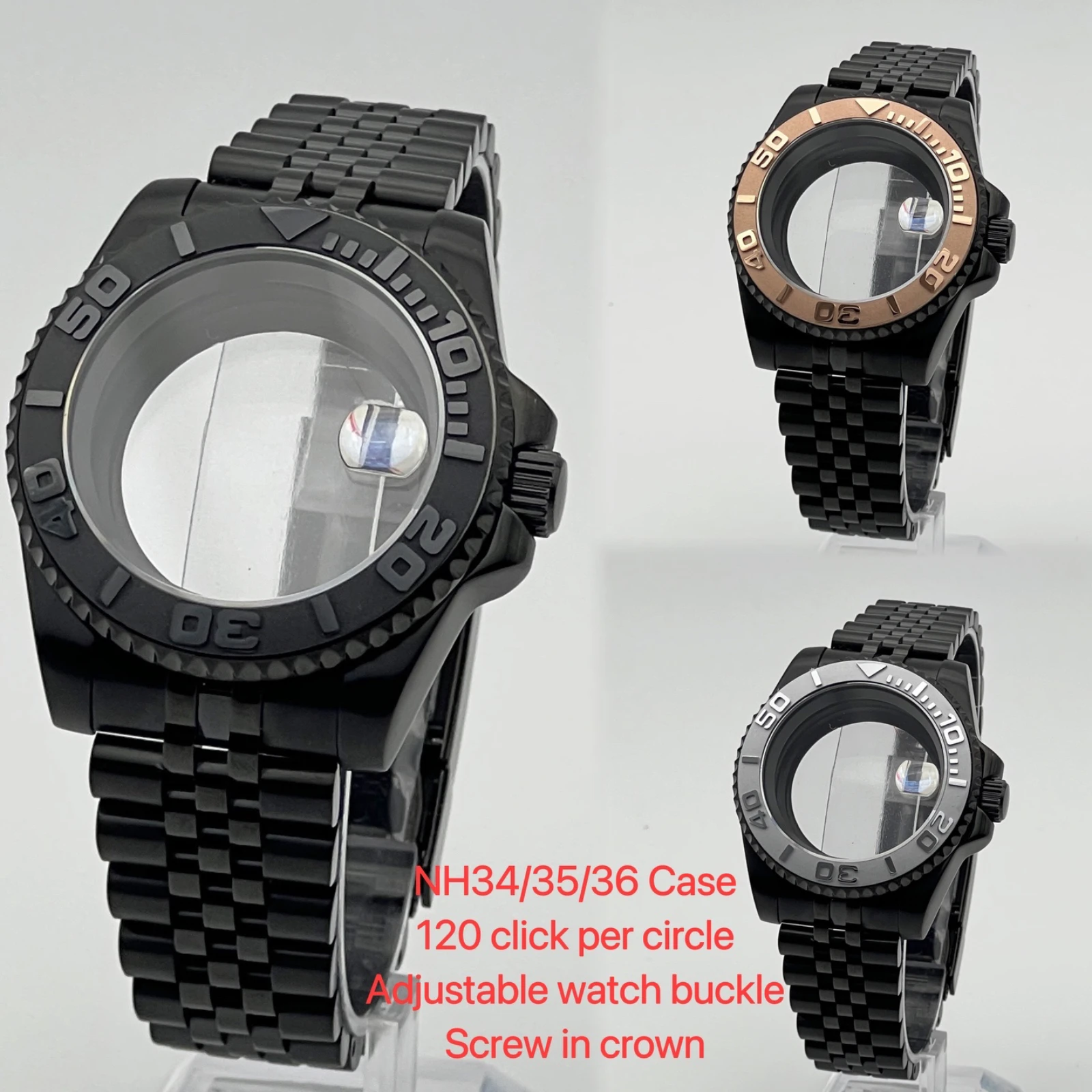 

40mm case strap, NH35 case, DIY accessory modification YACHT, suitable for NH34/NH35/NH36 movements