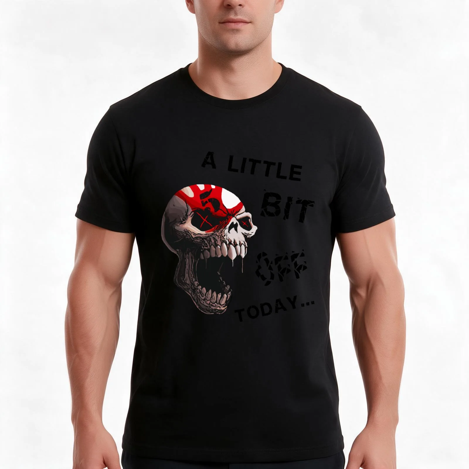 Little Bit FFDP T-Shirt Summer Casual Cotton Tee Oversized Streetwear Tops Vintage Graphic Print Loose Fit Short Sleeve