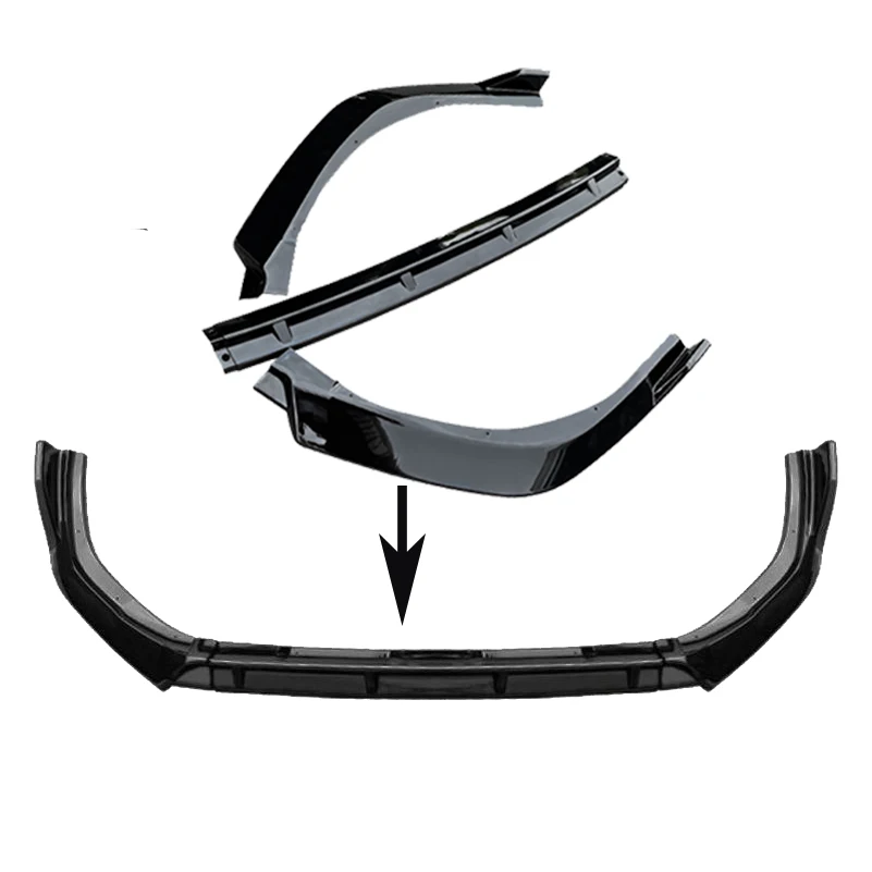 

Car Styling For Toyota RAV4 RAV 4 2019-2023 Front Bumper Lip Diffuser Protector Cover Trim Decoration Auto Accessories