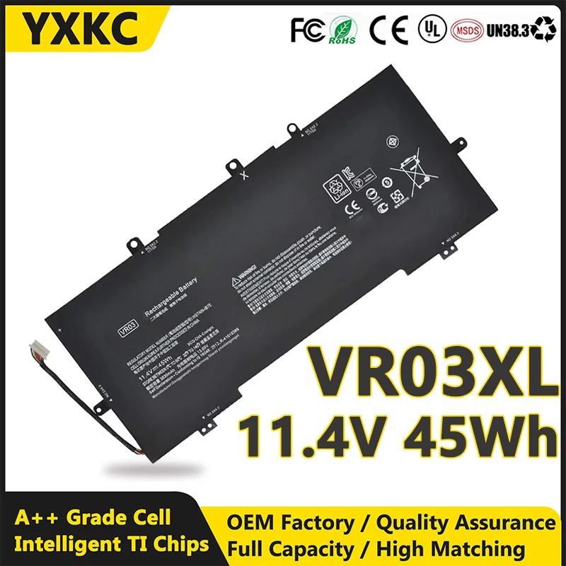 VR03XL VR03 11.4V 45Wh Laptop Battery Replacement for HP Envy 13-d000 d010nr d008na d053s3 d040wm d049tu d040nr d010nr d022tu