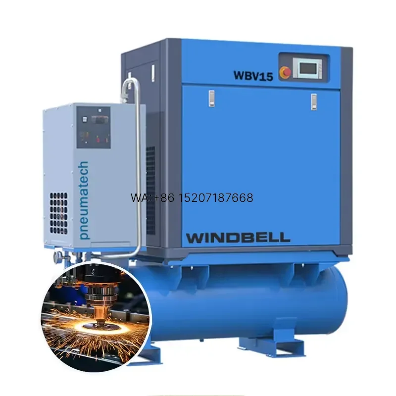 Wmwmnu for All-in-one Screw 7.5kw 10hp Industrial 4 in 1 Compresor De Aire 16Bar Rotary Screw Air Compressor