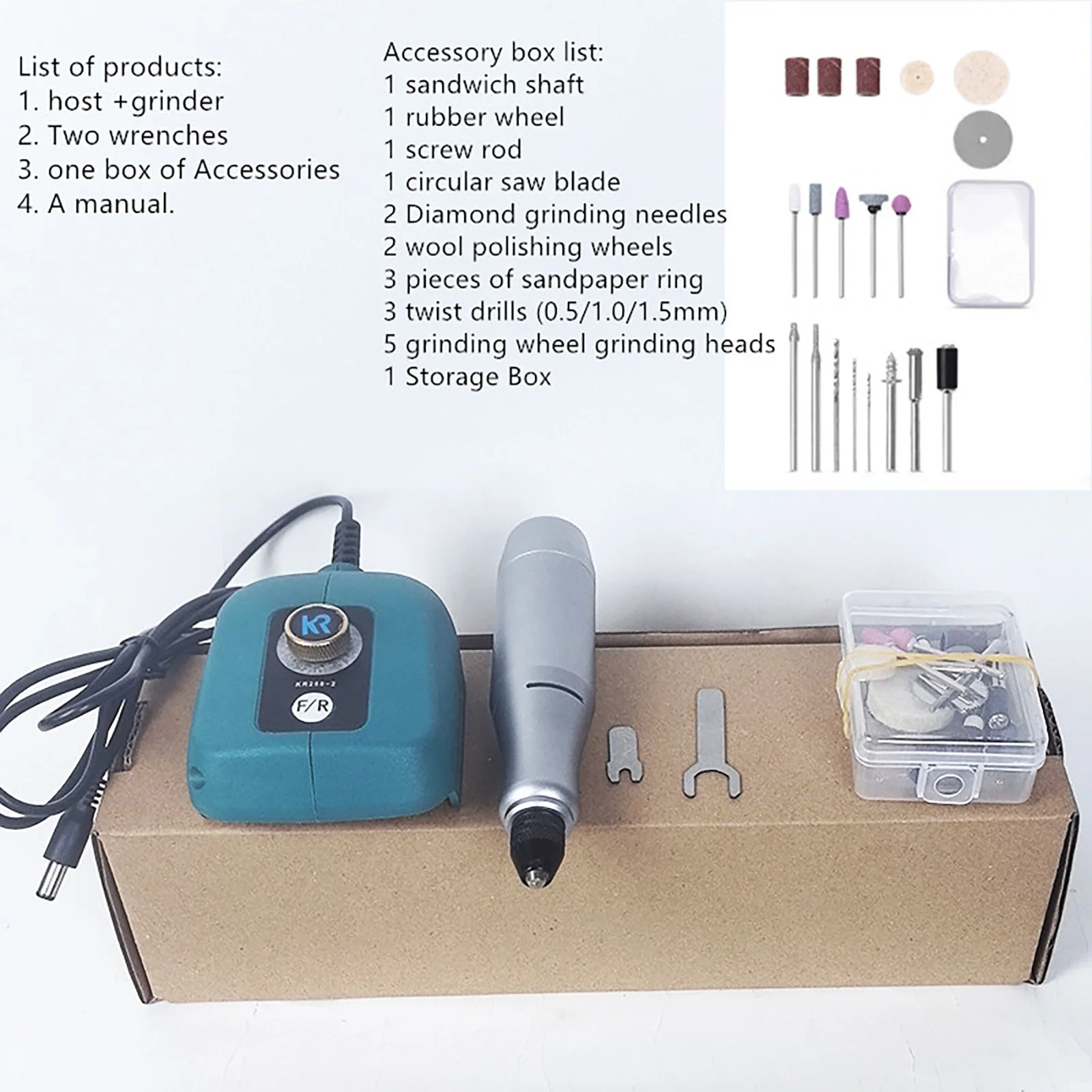 Mini smerigliatrice elettrica ricaricabile portatile 18000r/min regolazione continua della velocità trapano elettrico fai da te per batteria Makita 18V-21V