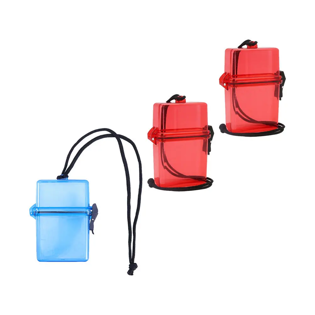 

3pcs Waterproof Box Plastic PS Watertight Boxes for Outdoors Diving Dry Storage Medicine Outdoor Sealing Anti Oxidation