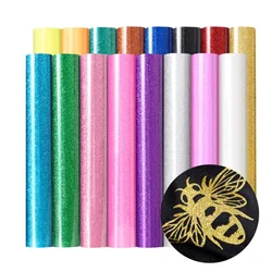 Glitter HTV Heat Transfer Vinyl For for Cricut & Silhouette Cameo machines, Shimmer Iron on Vinyl, Easy to Cut & Weed