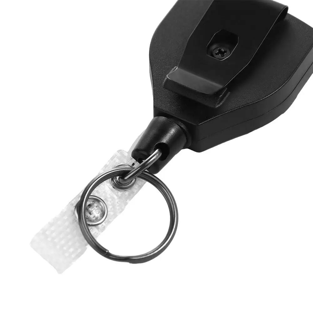 

Supplies Sporty Anti-theft Badge Holder ID Lanyard Keychain Badge Reel Retractable Key Ring Easy-to-pull Buckle ID Card Holder