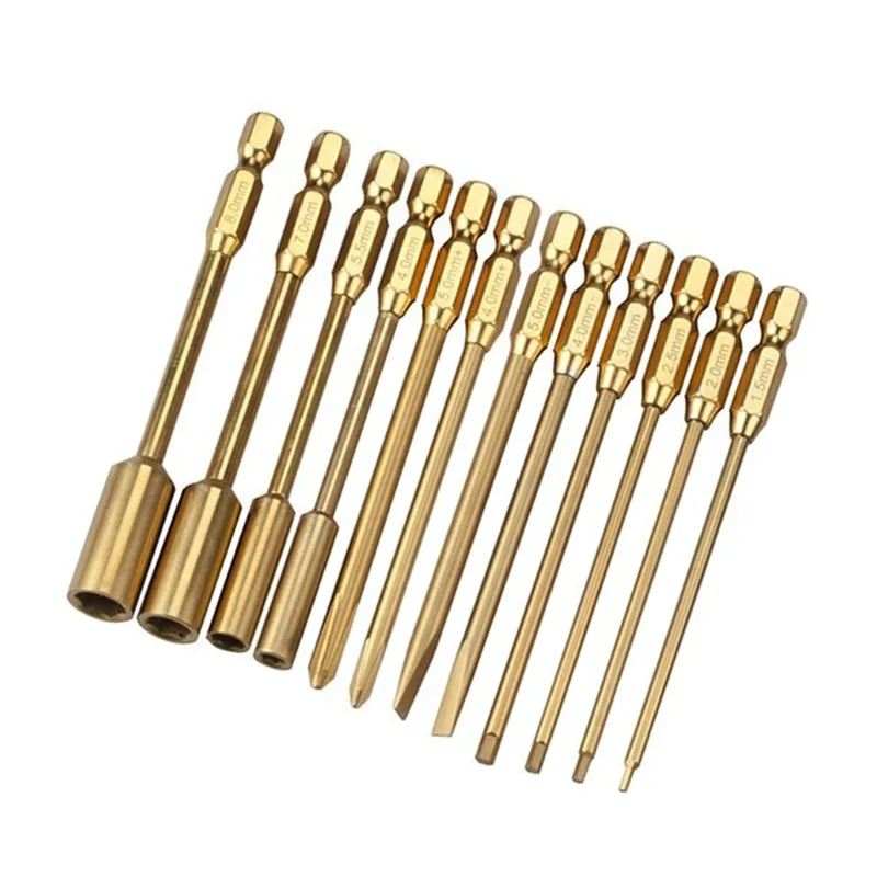 RC Model Tool 1.5/2.0/2.5/3.0 mm 12pcs Plant Protection Robot Repair Tool Hexagon Socket Wrench T20 Accessories Screwdriver Set