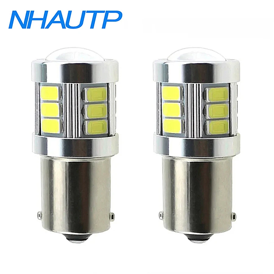 NHAUTP-bombillas LED para Kia Rio 3 4 1156 2016 2017 2018, luz diurna blanca DRL DHO 2019 K, 2 piezas, superbrillante, 6000 BA15S P21W