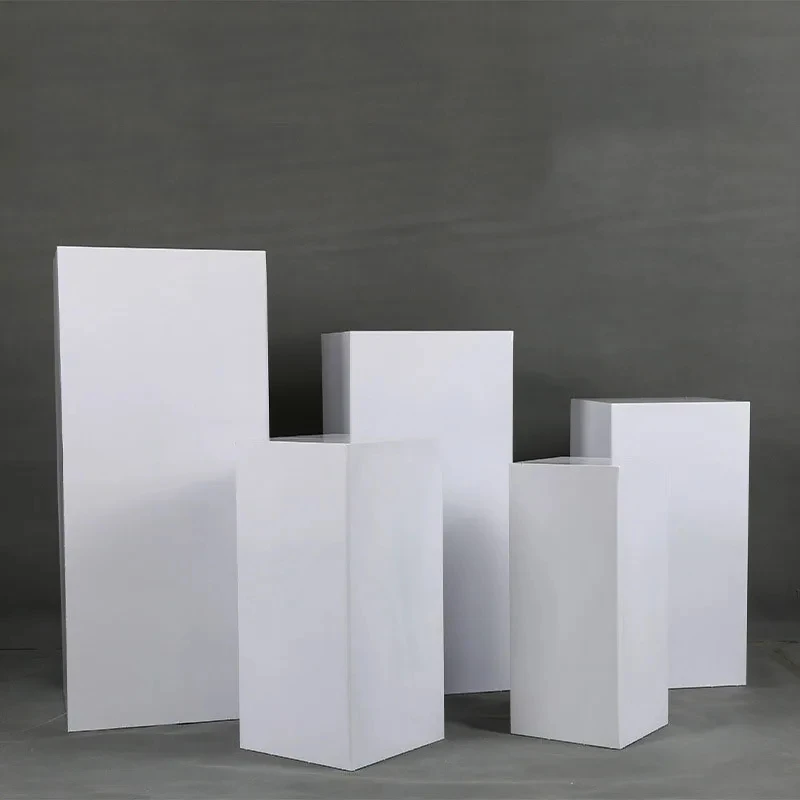 

White Cake Cube for DIY Wedding Decorations, Square Column, Plinth Stand, Display Plinth, Holiday Supplies