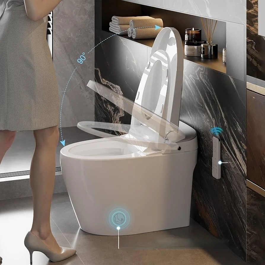 التلقائي الجدار شنق الذكية بيديت المرحاض قطعة واحدة السيراميك الحمام ملحق ممدود السلطانية التحكم عن بعد تشمل ذكي