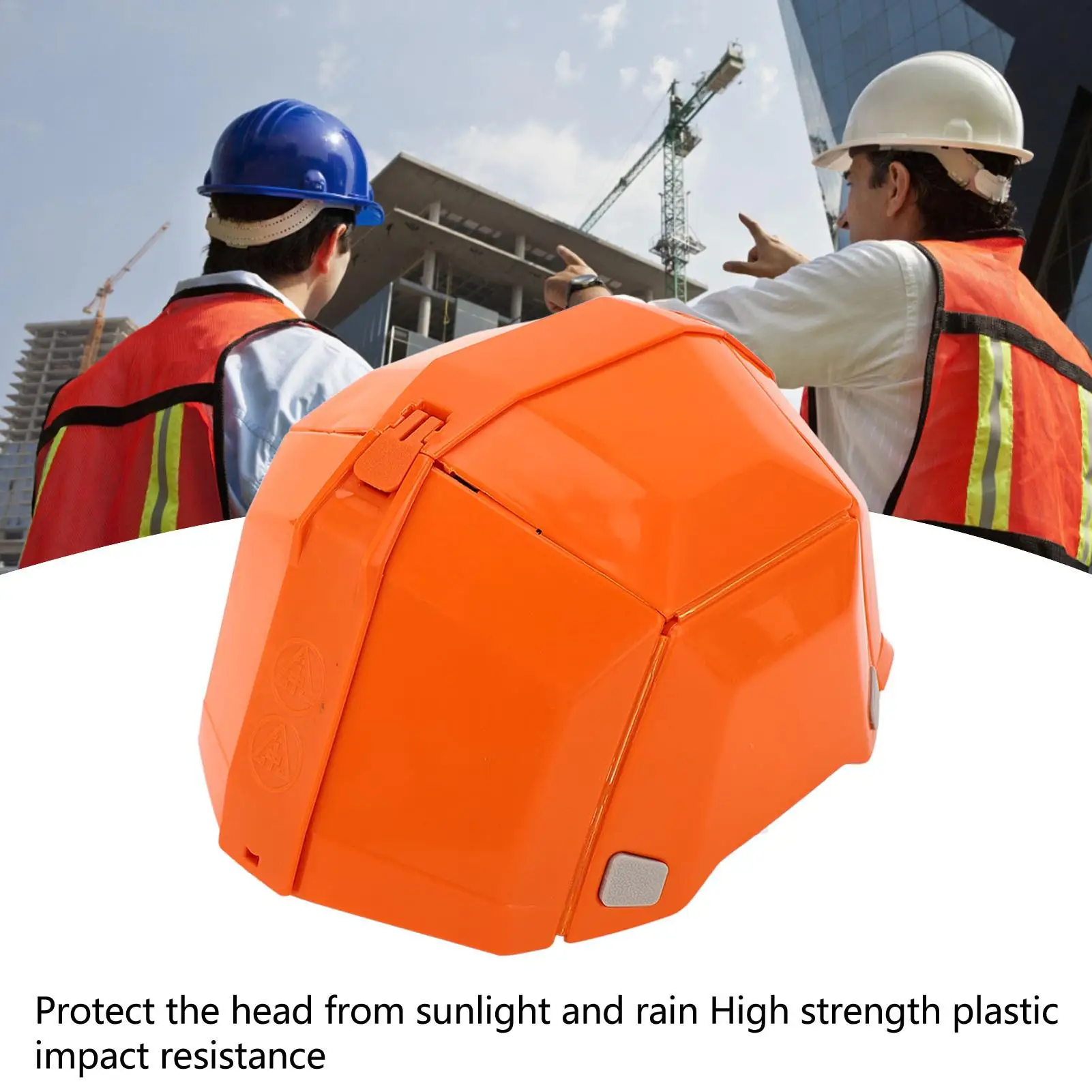 Imagem -03 - Capacete Plástico de Alta Resistência Dobrável Engrenagem Principal Compacta para Trabalho ao ar Livre Esportes e Viagens