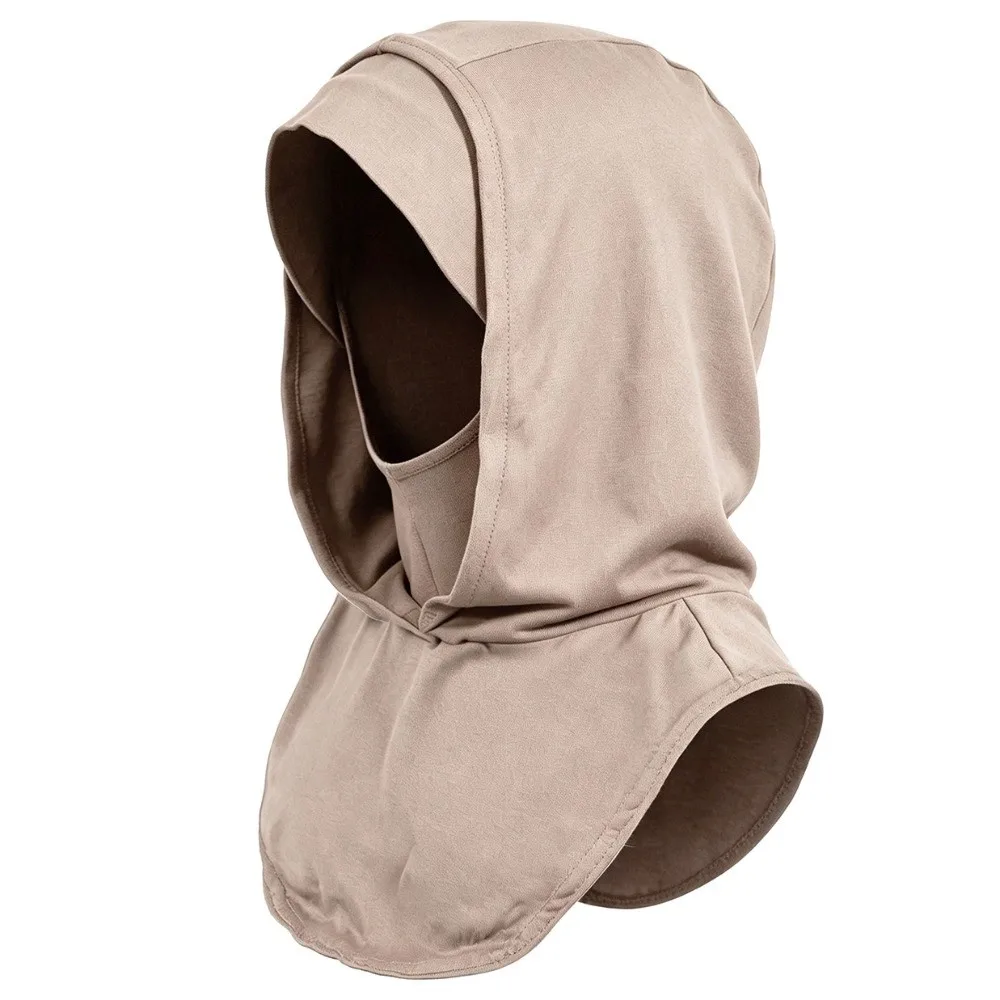 Breathable Elastic Hooded Scarf Wide Brim Stretch Integrated Base Headscarf Cotton Multifunctional Neck Cover Hat Outdoor Use
