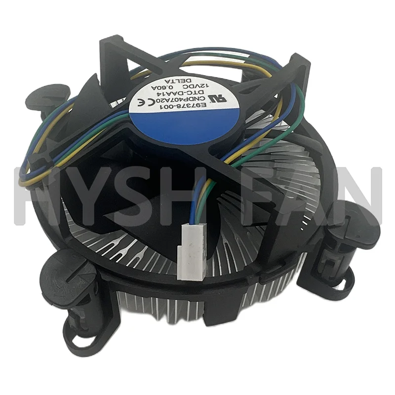 Ventilador de CPU de Control de temperatura de cuatro Pines, E97378-001, 1155/1150/1156, nuevo