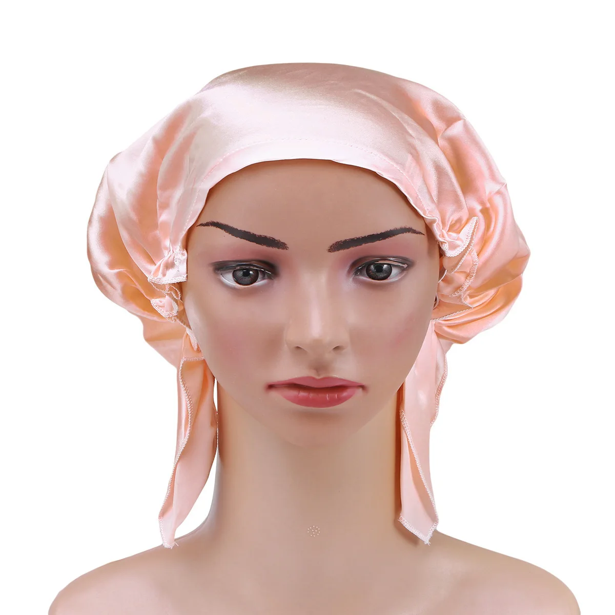 

Silk Sleeping Bonnet Size Smooth Lightweight Breathable Hair Wrap For Women Night Hat Sleep Cap Home