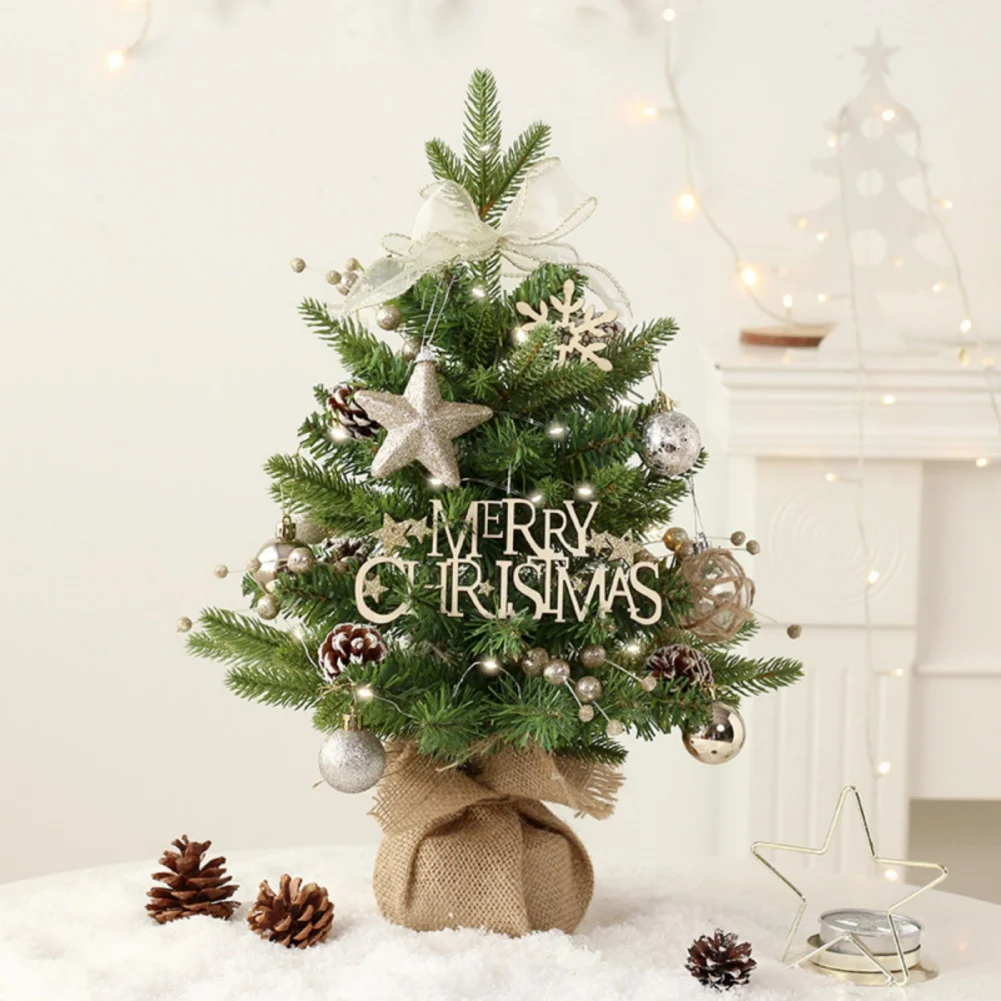 

50cm Christmas Tree Artificial Pine Needle Tree Tree Home Bedroom Party Decorations Christmas Decoration Desktop Ornament