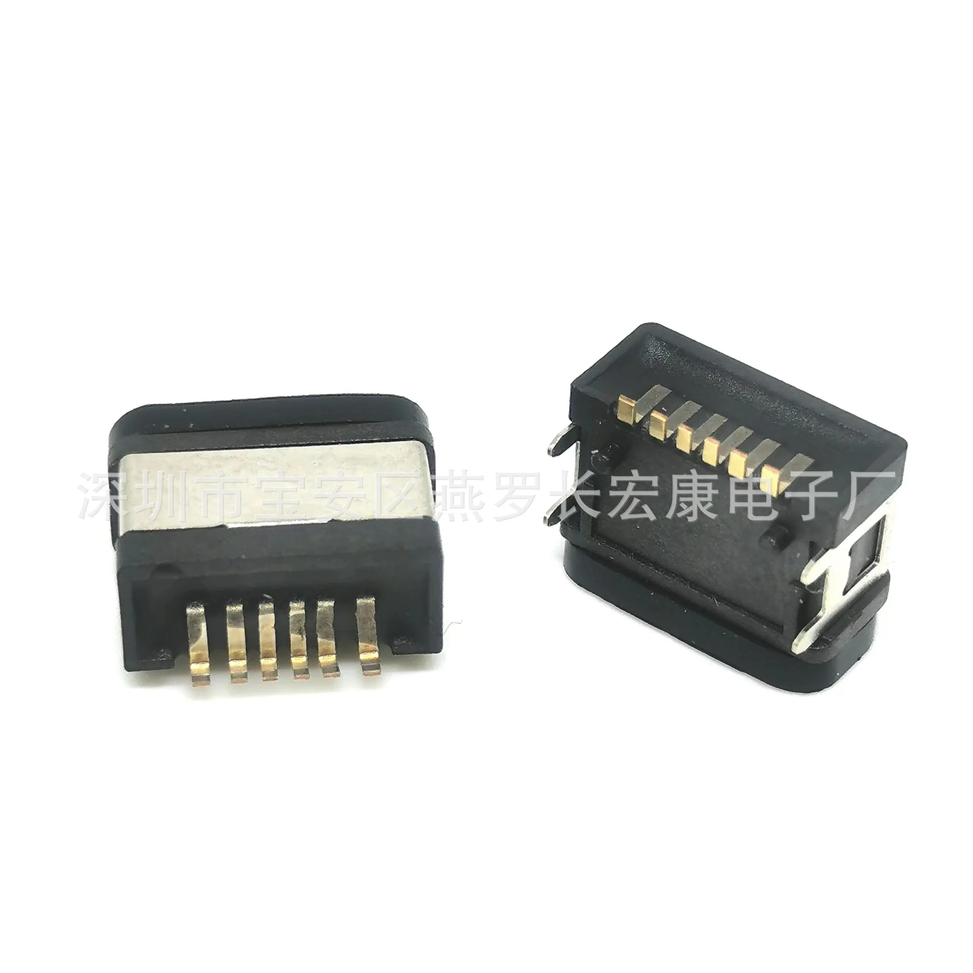For TYPE-C 6P female seat, single row SMT waterproof female seat on the board, easy charging, four-pin plug IPX6 waterproof