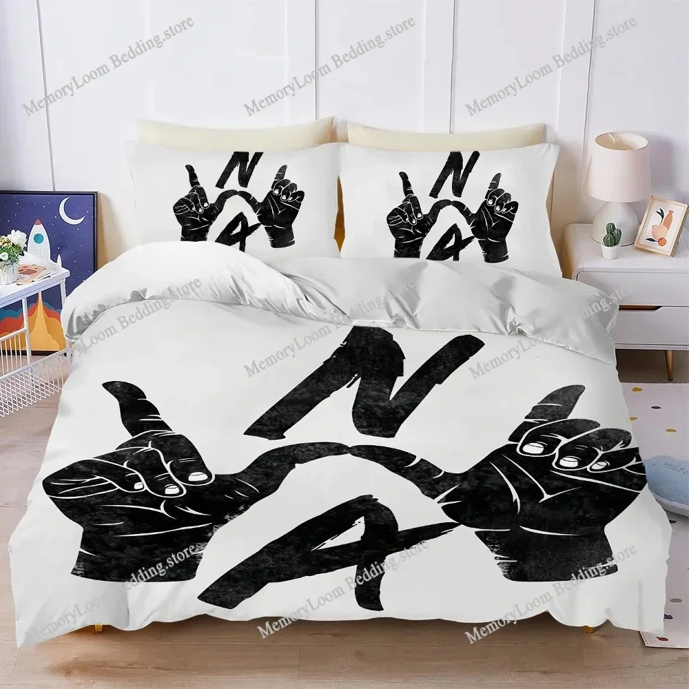

Rapper N-NWA Niggaz4life Duvet Cover Set Home Style Bedding Soft Laundry Cotton Bed Student Dormitory Gift Home Textileextile029