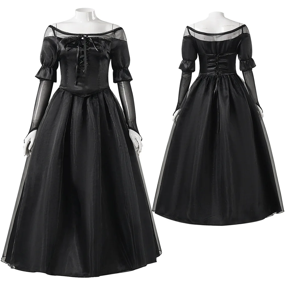 

Черное свадебное платье из фильма Барбары Майкла Кейтона, женский карнавальный костюм на Хэллоуин, Delia, косплей, одежда по индивидуальному заказу