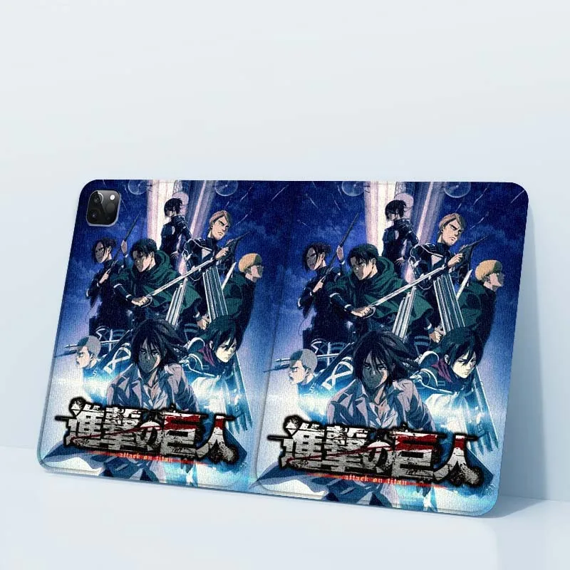 هجوم على تيتان التوضيح لجهاز iPad Pro Air Mini 1 2 3 4 5 6 7 7 8th 9th 10th 11th 10.2 9.7 10.5 10.9 11 12.9 حافظة كمبيوتر لوحي