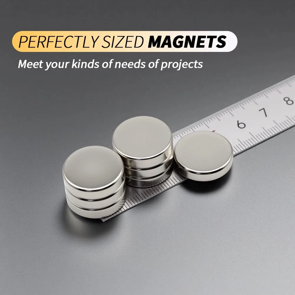 20x5mm Round Neodymium Magnets Small Strong N35 NdFeB Disc Magnets for Fridge DIY Craft Office & Tool Storage