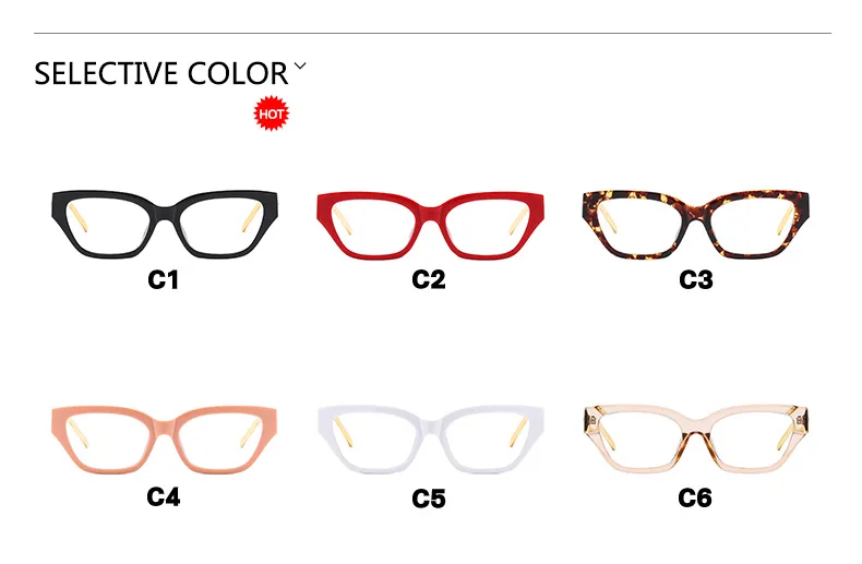 Vintage Gold rahmen klare Lesebrille Frauen sexy Katzenauge Anti Blaulicht Brille Luxus Designer große Kette Presbyopie Brille – Detail 6