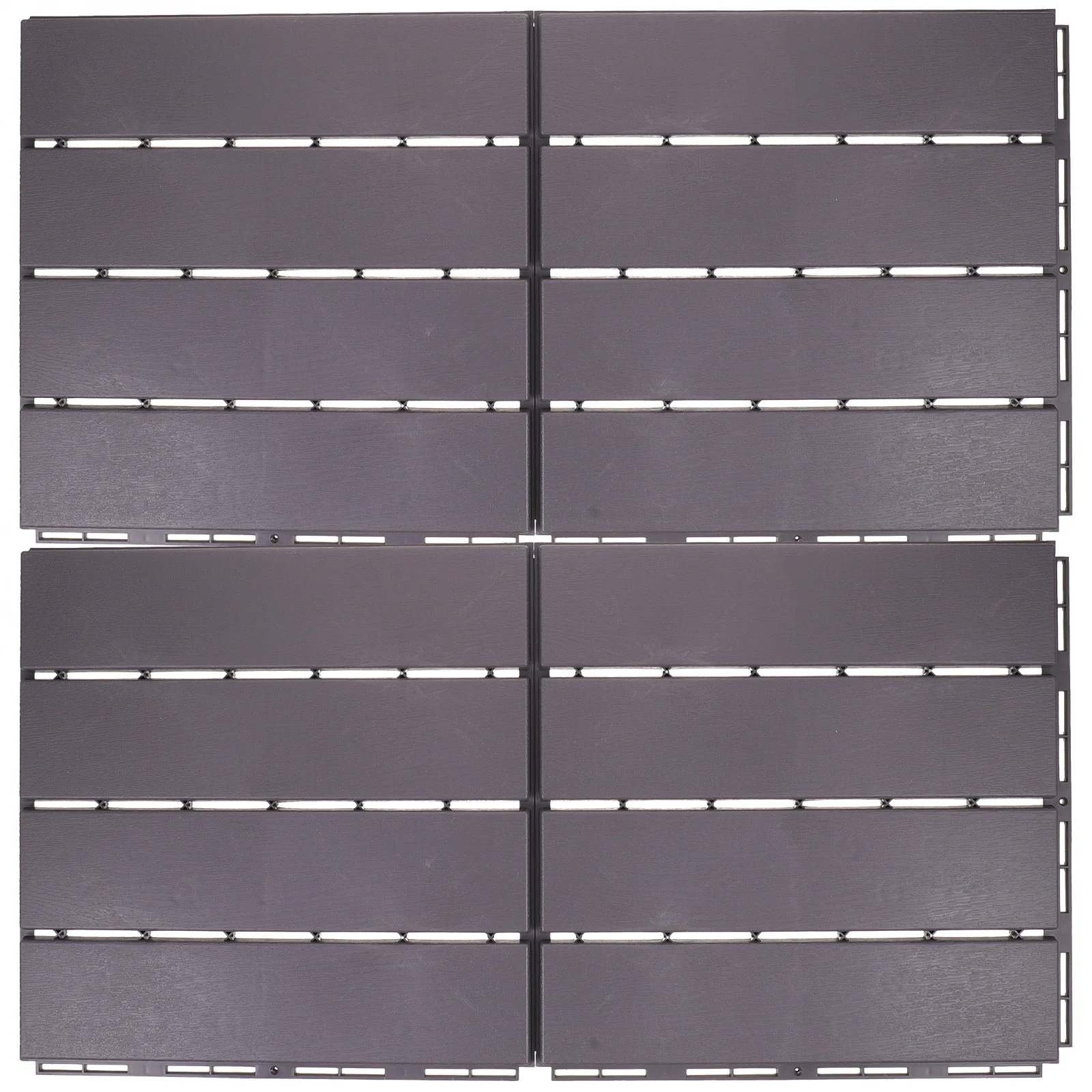 4 قطعة الذاتي تجميع المتشابكة بلاط سطح السفينة البلاستيك أرضيات خارجية شرفة سطح السفينة البلاط فناء البساط المتشابكة التزيين البلاط #2