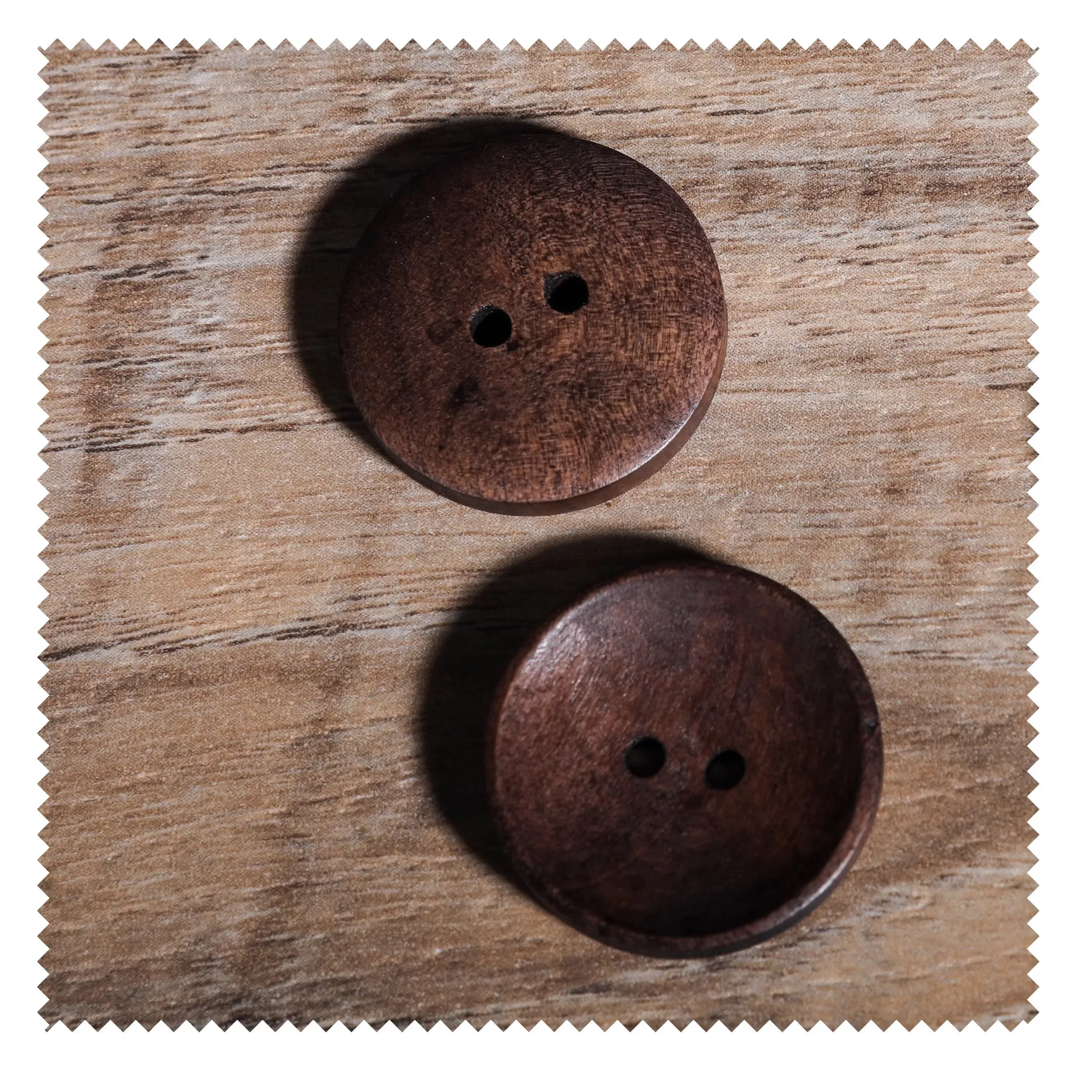 Dark wood grain round button coat coat buttons handmade diy clothing designer accessories