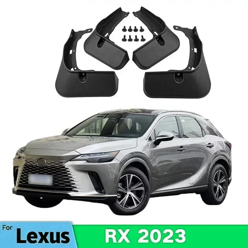 For Lexus RX 350 350H 500H Sport 2023 Mudguards Mud Flaps Splash Guards Front Rear Wheels Fender Car Accessories 4Pcs MudFlaps