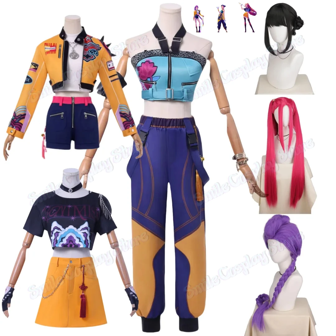 

Anime Movie KPOP Demon Hunters Zoey Rumi Mira Cosplay Costume Halloween Carnival Party Role Play Uniform Prop Suits