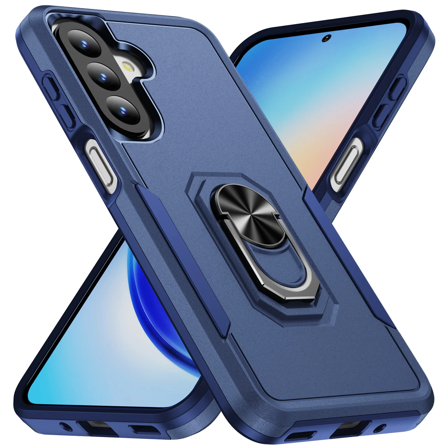 Armor Ring Stand Handyhülle für Samsung Galaxy S26 Ultra S25 FE S24 S23 S22 S21 Plus A57 A27 A17 A37 A56 A16 A36 A55 A35 Cover