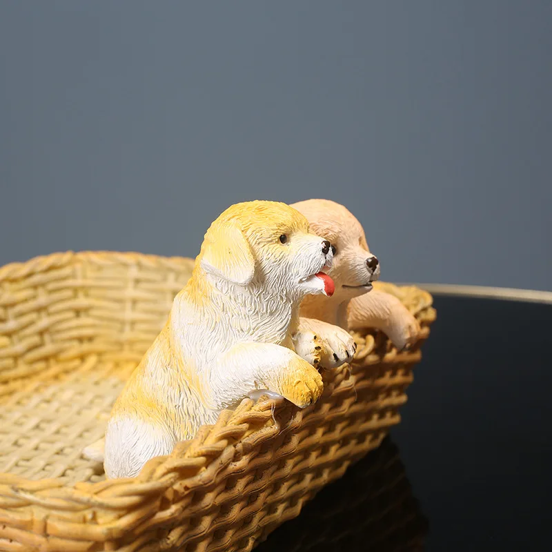 

Креативные фигурки, миниатюры, милые фигурки щенков, миниатюры на день рождения, крыльцо, домашний декор Фигурки В Миниатюрах ZY40XBY