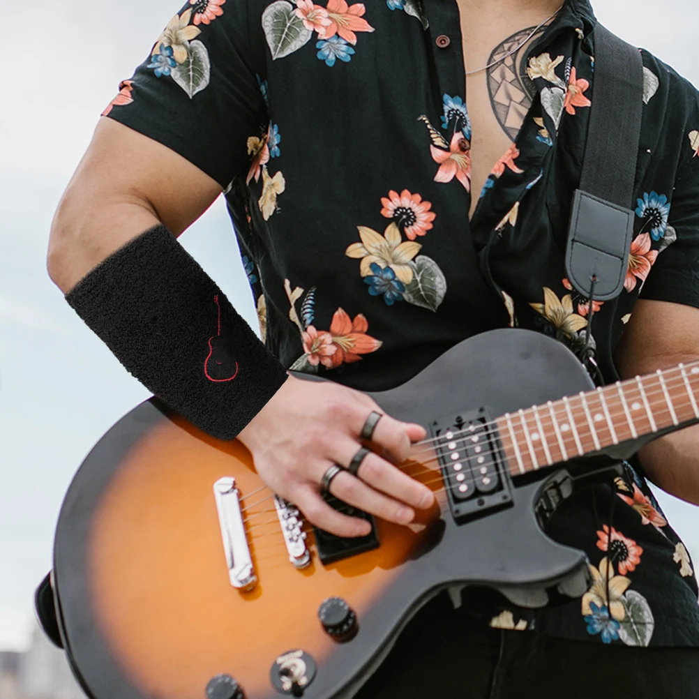 

Wrist Band Breathable Elastic Polyester Sweat Absorbent Drummer Guitar Player Wristbands Sports Accessories Protective Gear