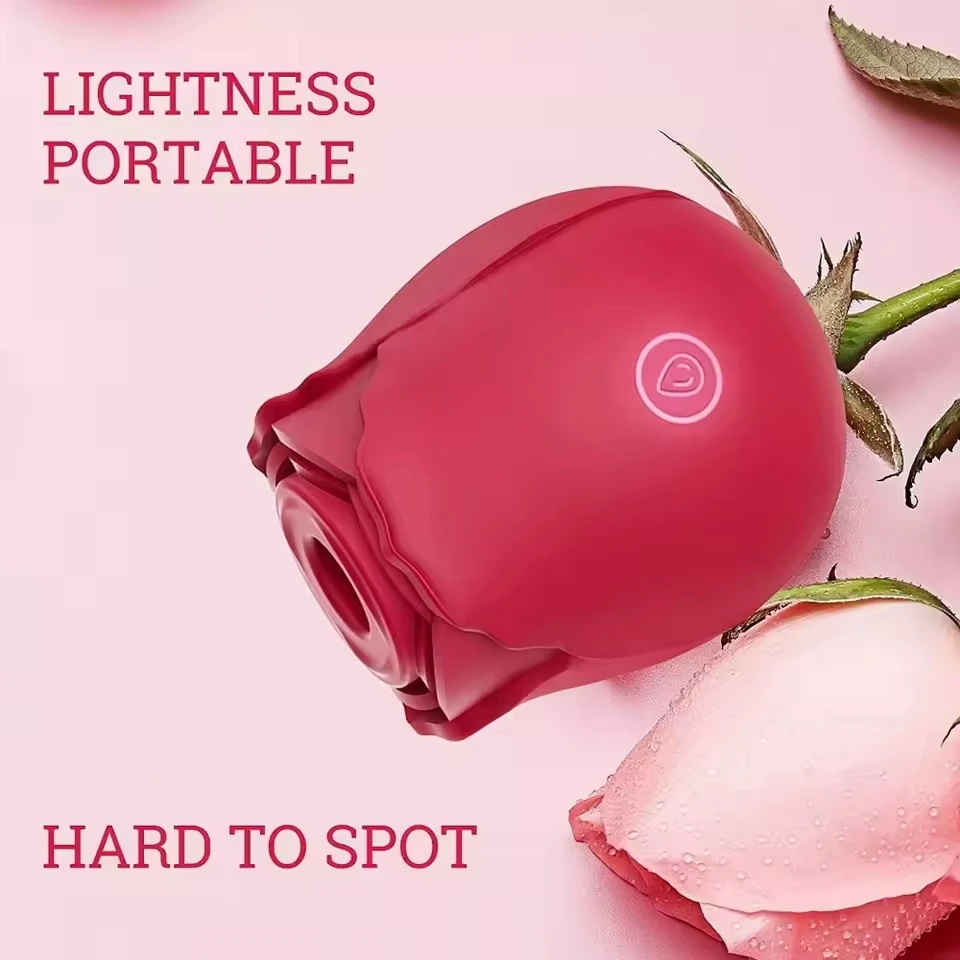 لعبة الورد الأحمر هزاز سيليكون البظر اللسان المهبل مصاصة لعبة الجنس الحلمات مصاصة 10 تردد محفز للنساء