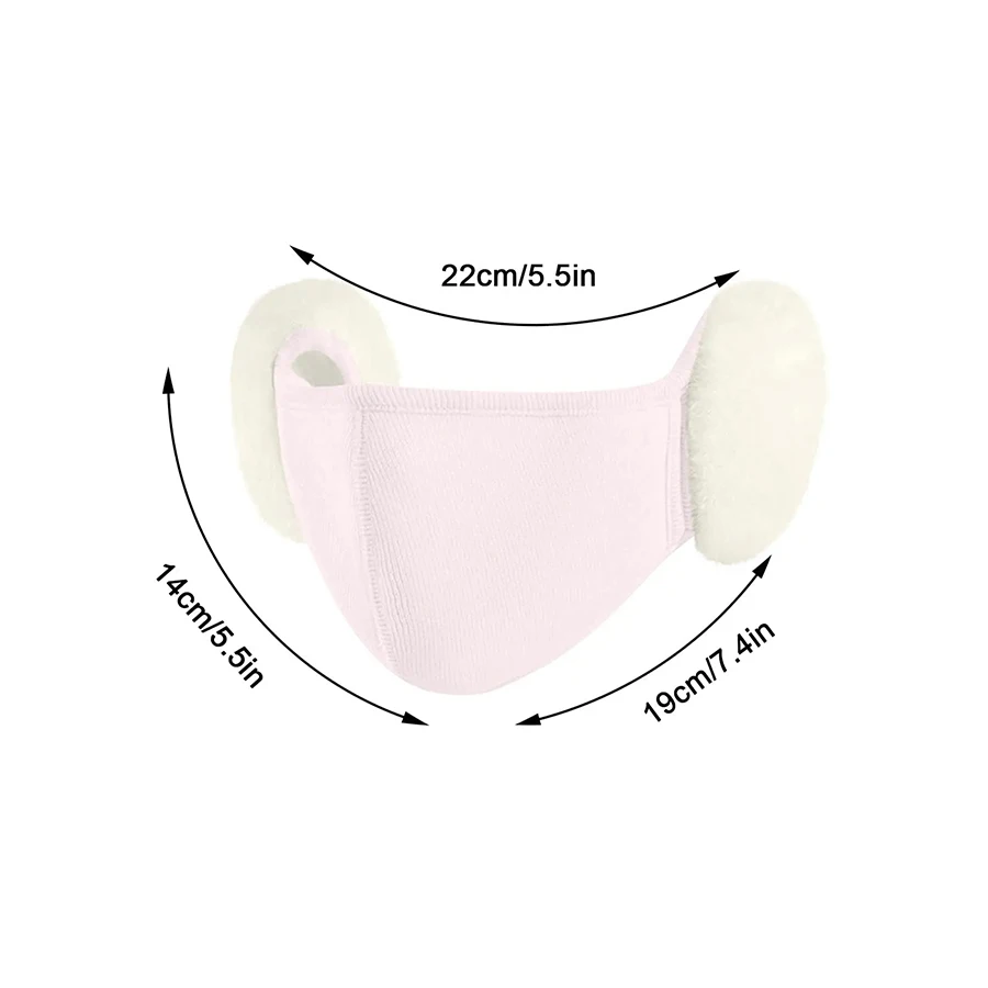 الشتاء الدافئ قناع غطاء للأذنين للنساء الرجال أفخم حماية الأذن مبطن يندبروف ركوب الدراجات قناع حماية الأذن الباردة تنفس #4